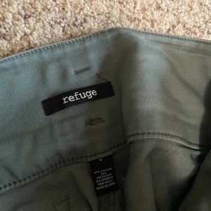 Green high rise pants